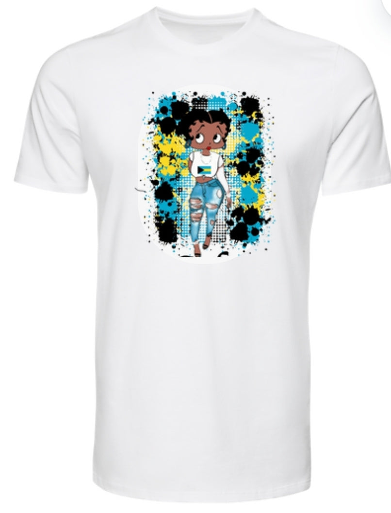 Bahamas Betty Boo T Shirt