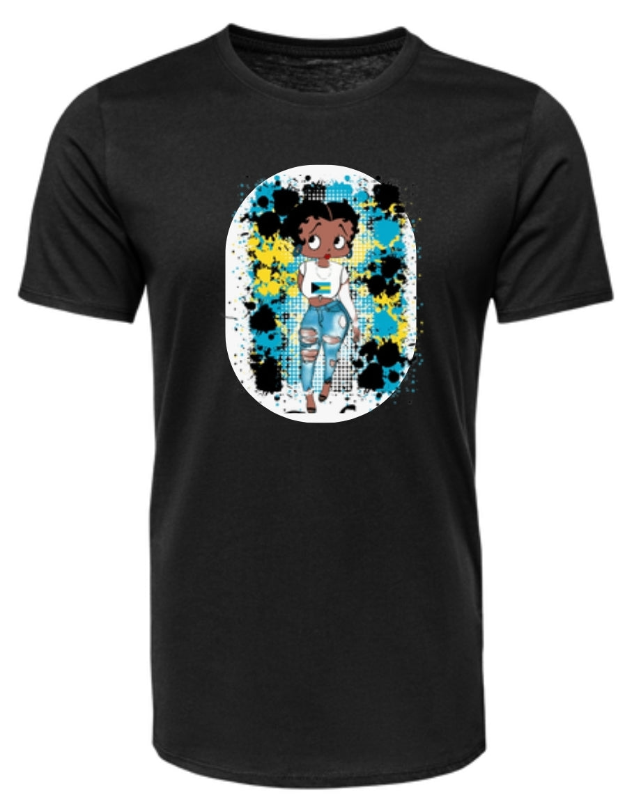 Bahamas Betty Boo T Shirt